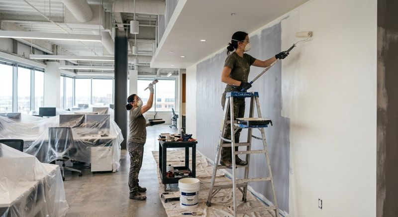Commercial Interior Painting project example